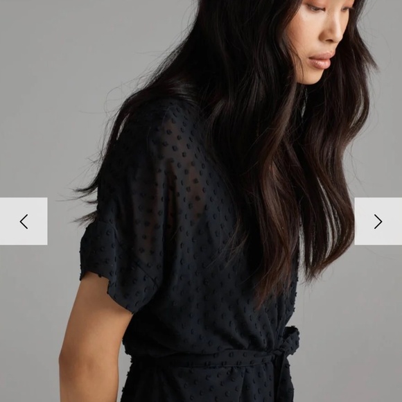 Vetta The Convertible Wrap Dot Dress Black Size M - Picture 2 of 16